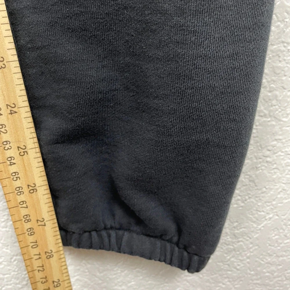 Outdoor Voices Sweatpants Adult Large Black‎ 100% Cotton Joggers Contrast Stitch